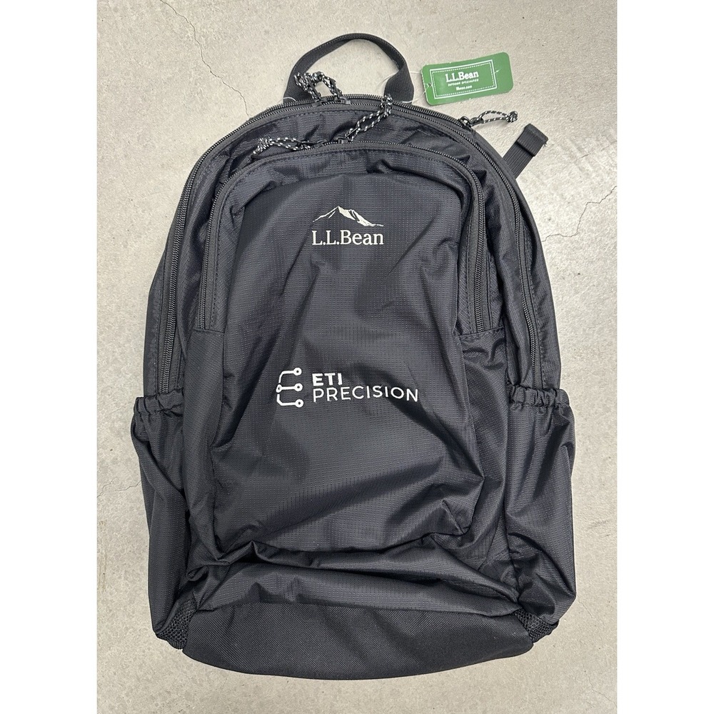 L.L.Bean Comfort Carry Laptop Pack 28L Black Backpack NWT 511138